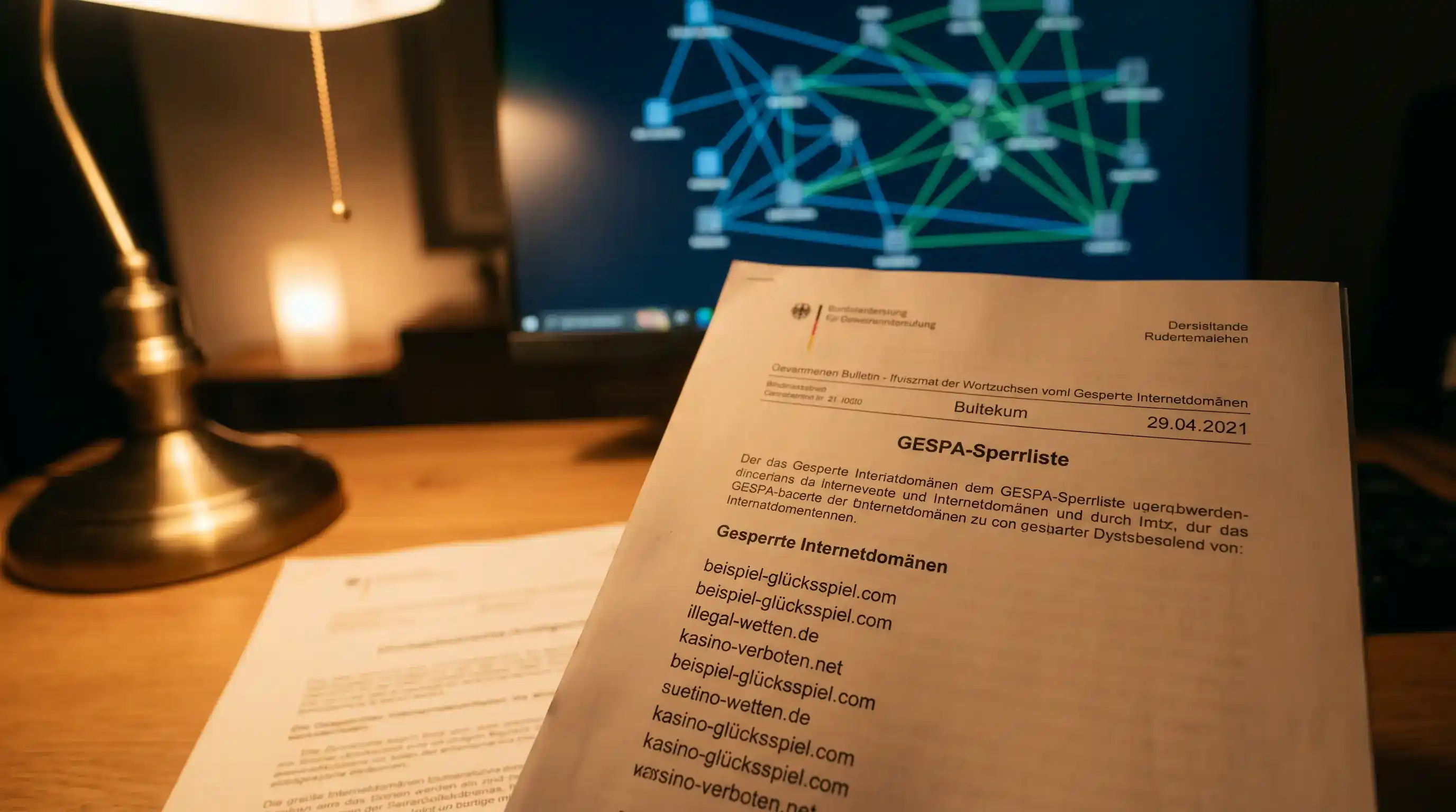 Gespa-Sperrliste Schweiz mit gesperrten Wettanbietern wie Bet365 und deren DNS-Blockade