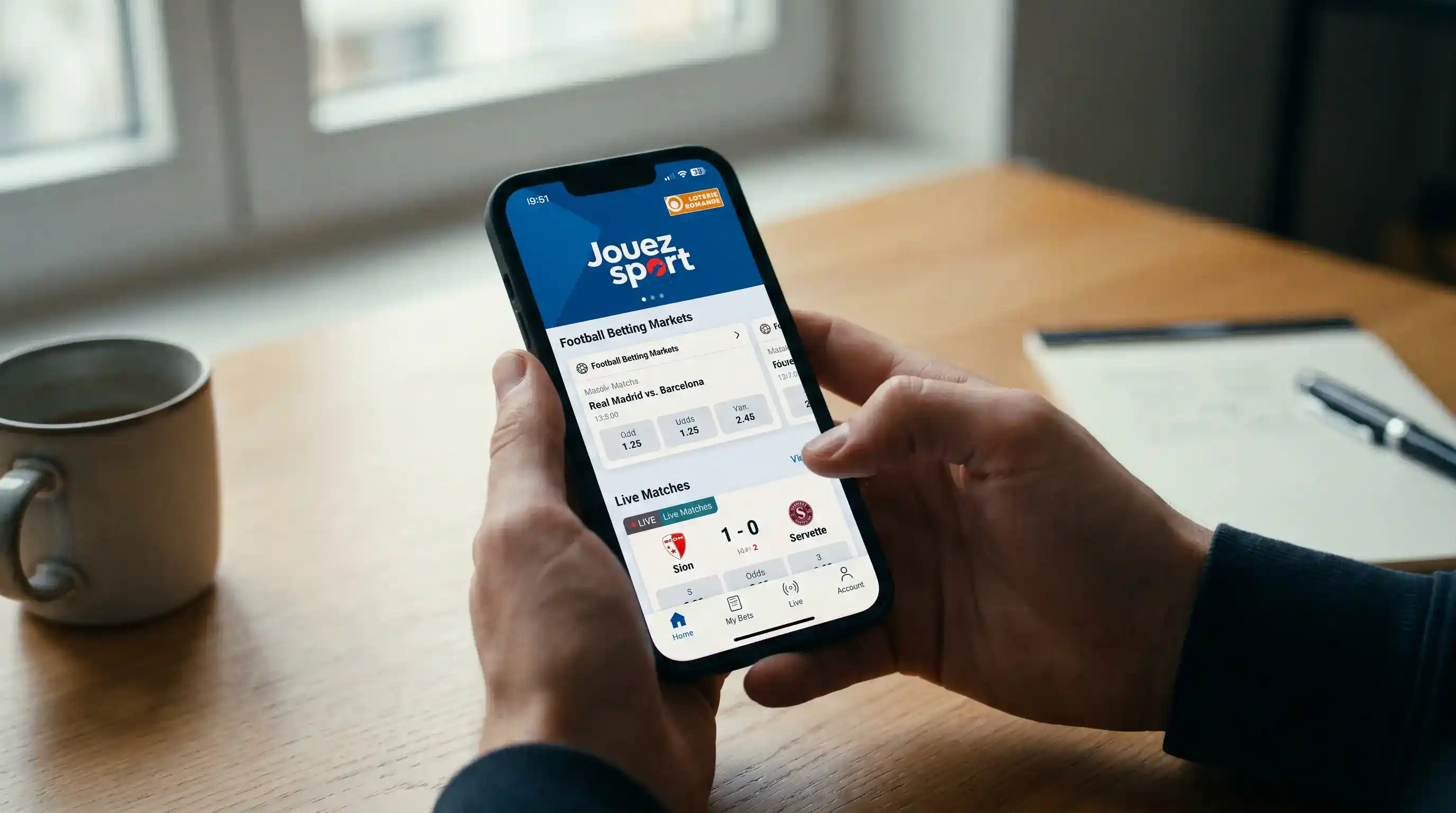 Jouez Sport App mobile Nutzung Westschweiz iOS Android Sportwetten Romandie