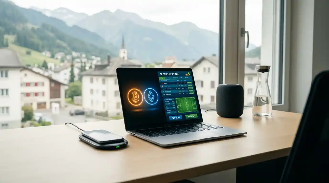 Wettanbieter Schweiz mit Kryptowährung 2026 — Bitcoin, Ethereum und Stablecoins für Sportwetten in der Schweiz