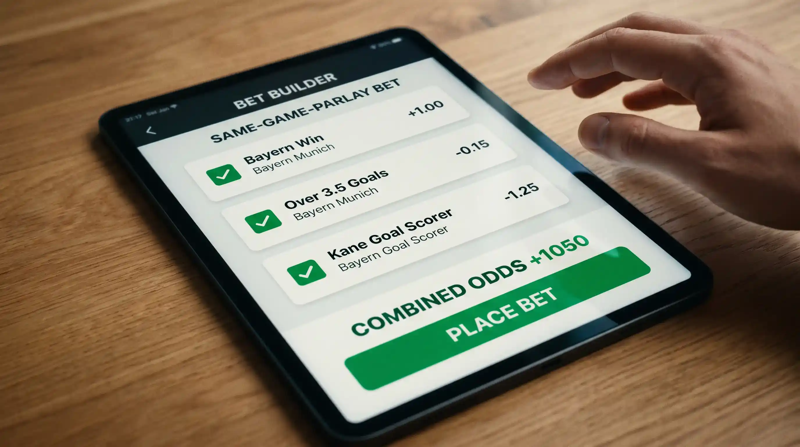 Wettkonfigurator beim Livewetten — Bet Builder für Fussball-Kombis aus einem Spiel