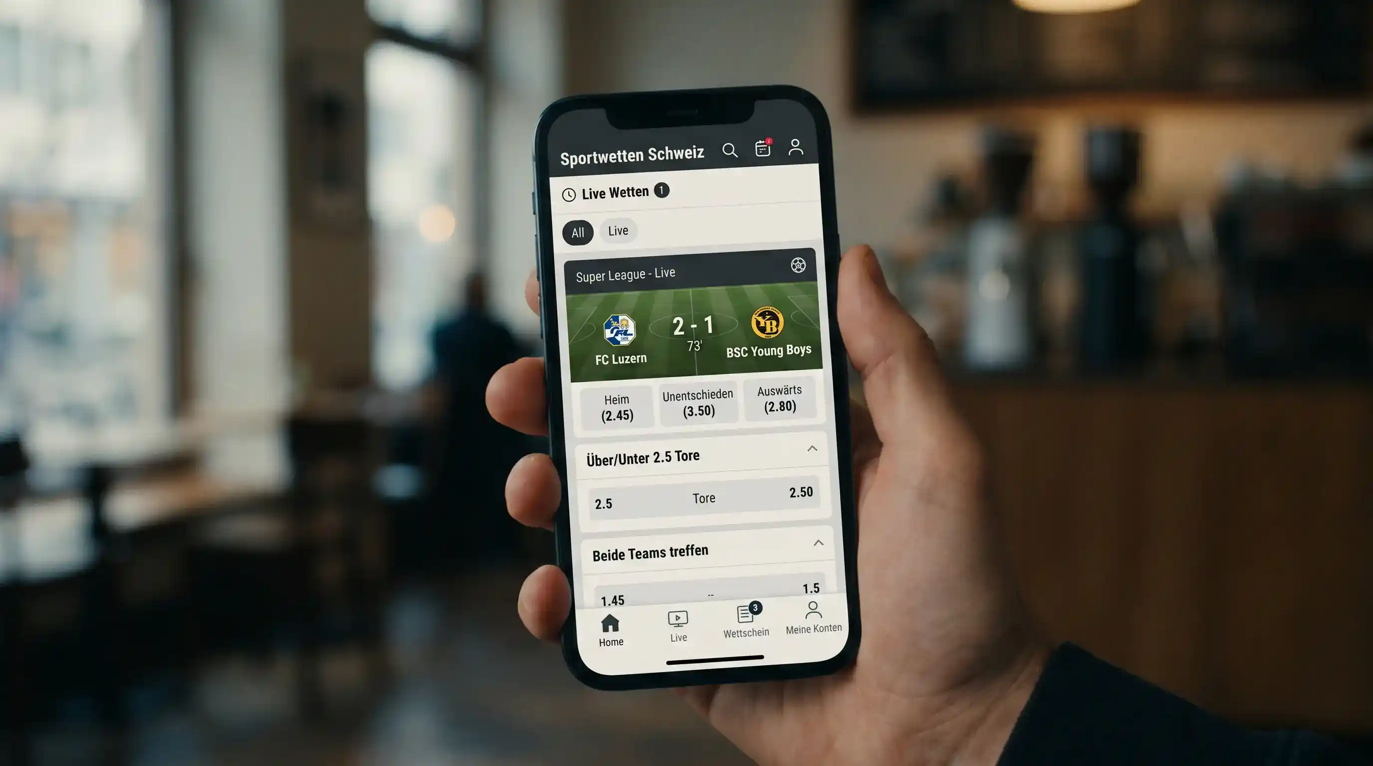 Mobile Wettanbieter App Interface Schweiz — Benutzeroberfläche und Navigation in Sportwetten-Apps