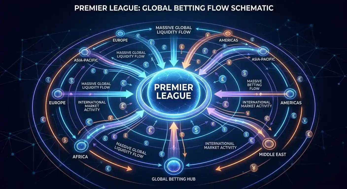 Premier League als globaler Fussball-Wettmarkt — Marktliquidität und Quotenwettbewerb für Schweizer Tipper