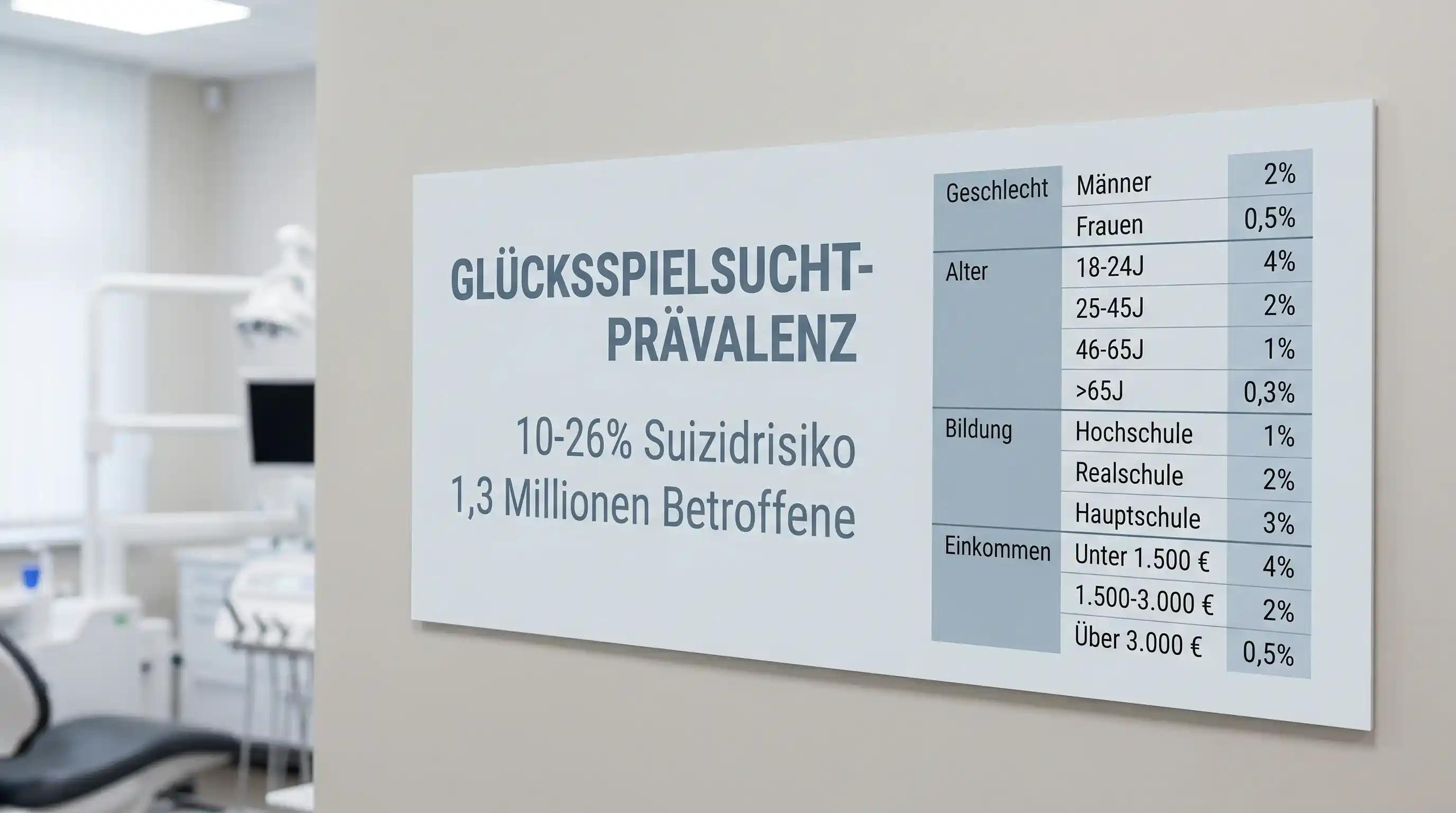 Risikozahlen Spielsucht Sportwetten Schweiz — statistische Grundlagen zu Suchtprävalenz in der Schweiz