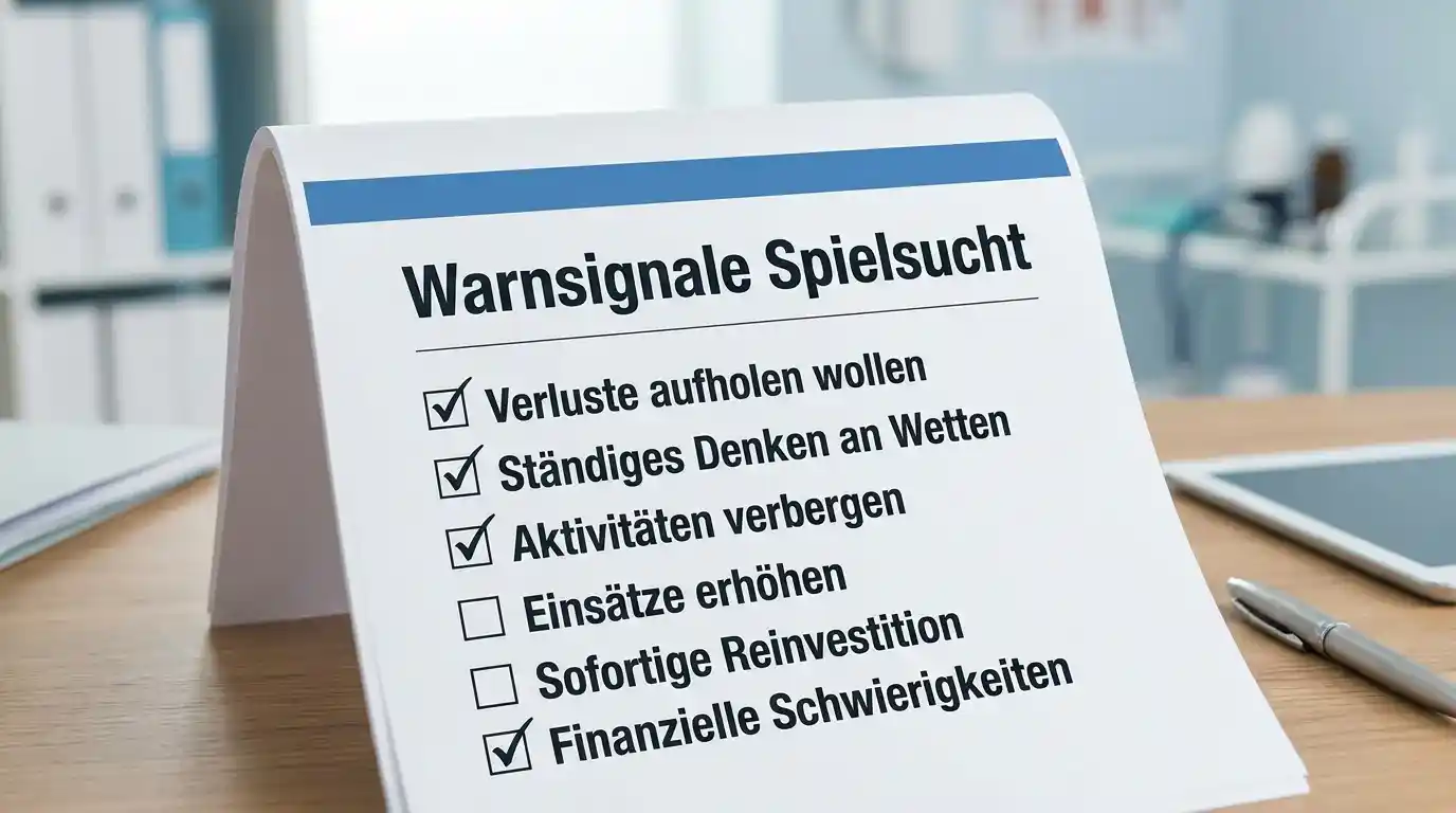 Warnsignale Spielsucht Sportwetten Schweiz — Checkliste für problematisches Wettverhalten erkennen