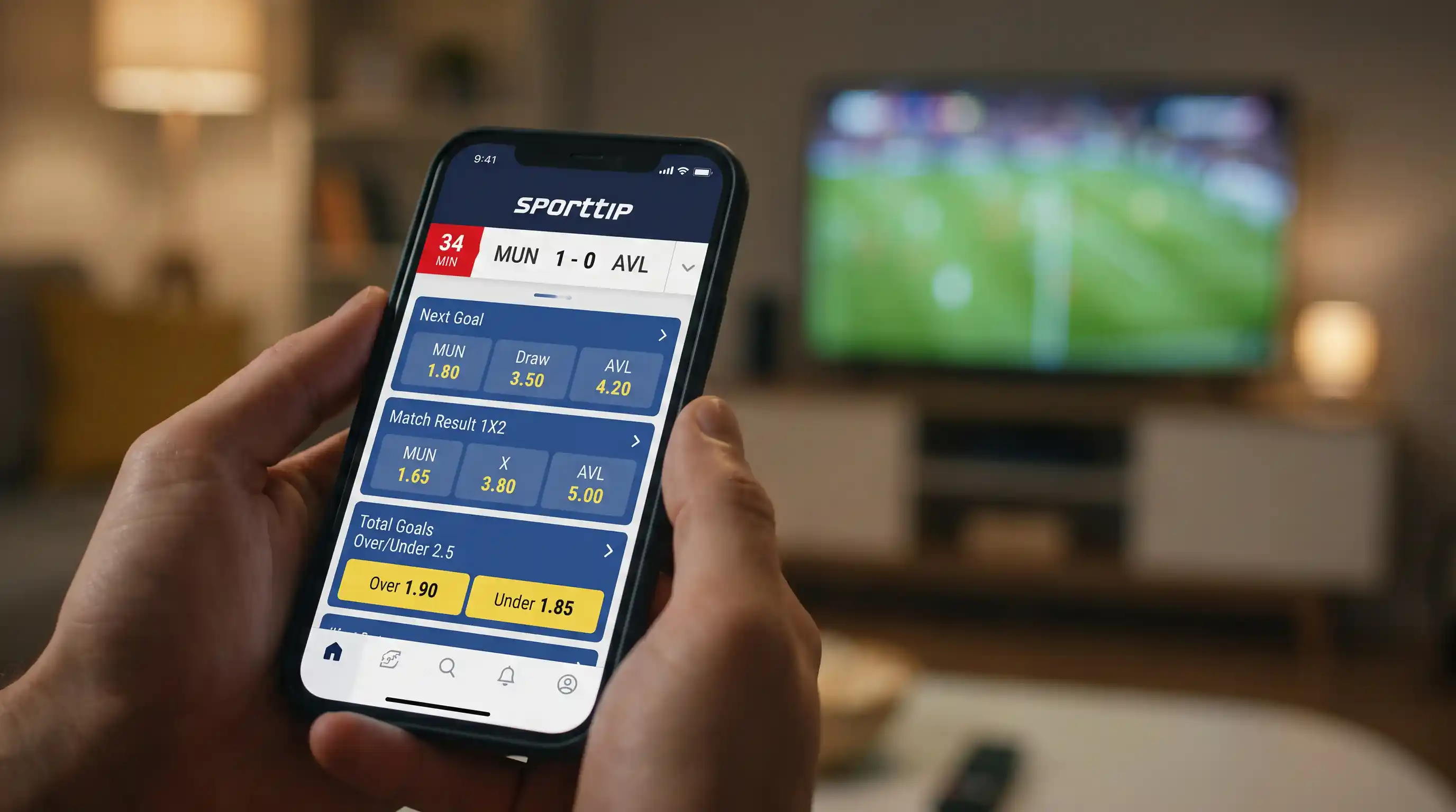 Livewetten Funktion Sporttip App Schweiz — In-Play-Wetten auf Fussball über offizielle App