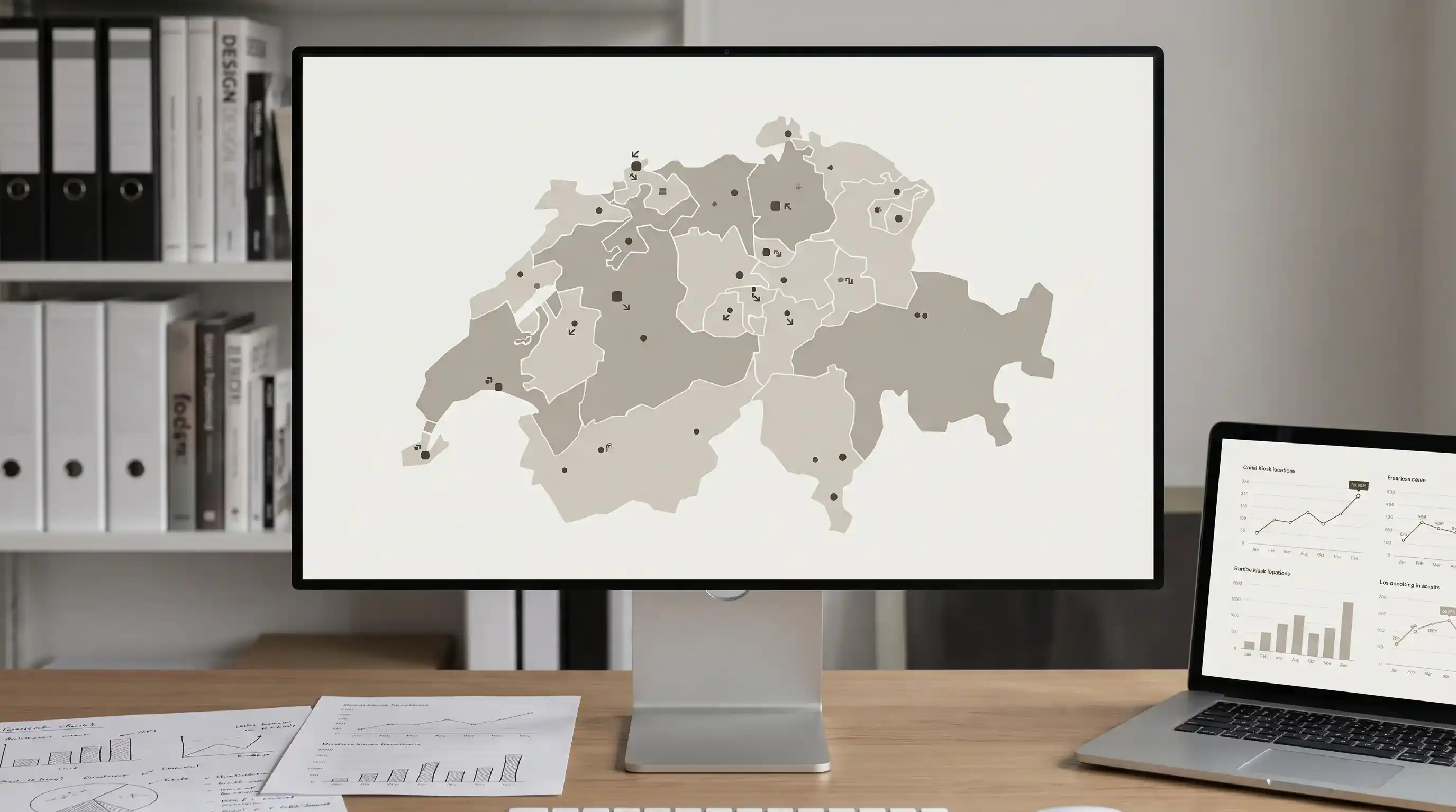 Swisslos-Kiosk-Netzwerk in der Schweiz — dezentrale Sporttip-Verkaufsstellen an Tankstellen und Kiosken